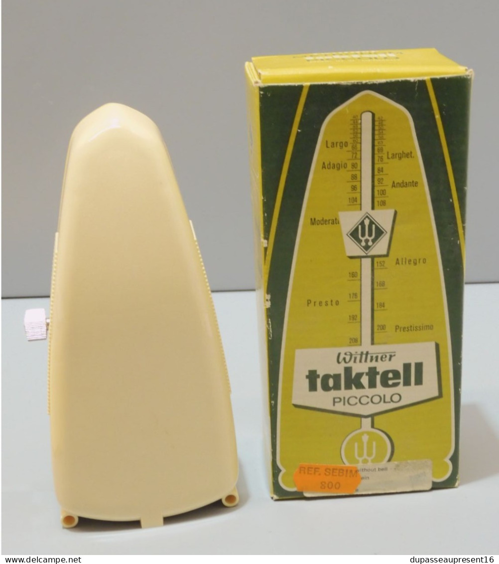 -ANCIEN METRONOME WITTNER TAKTELL PICCOLO Dans Sa Boite ETAT NEUF Musique   E - Autres & Non Classés