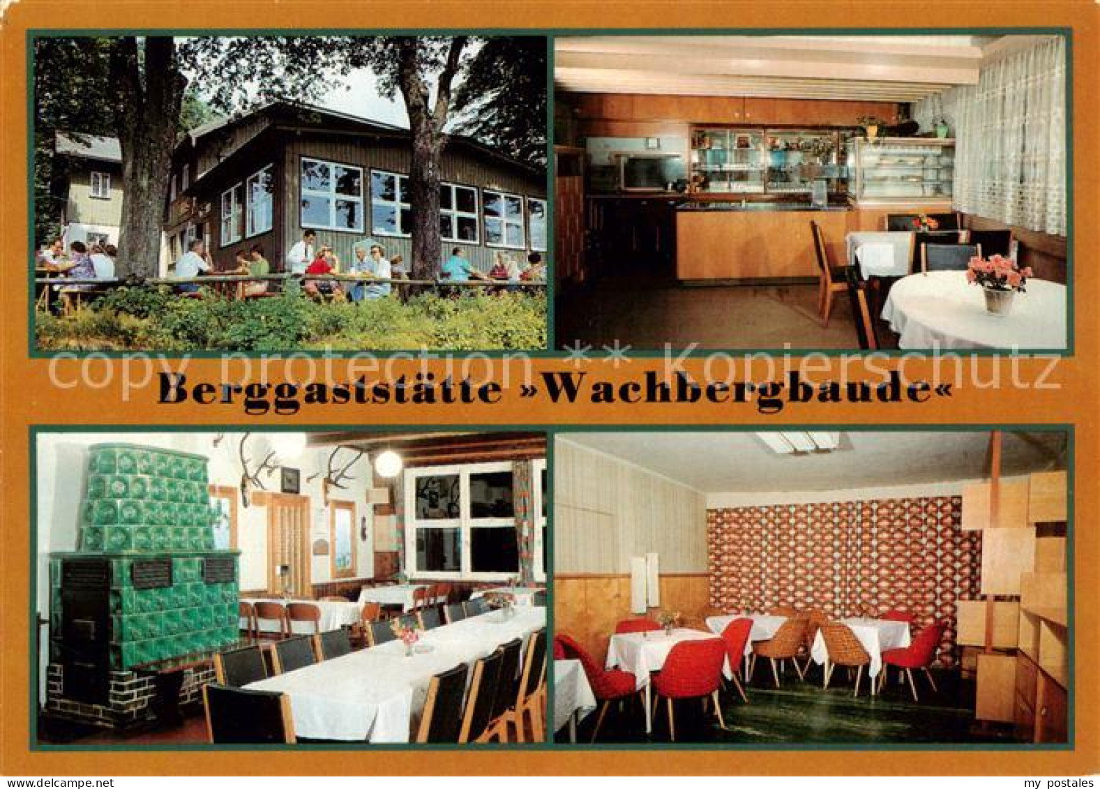 73860105 Saupsdorf Berggaststaette Wachbergbaude Gastraeume Saupsdorf - Kirnitzschtal