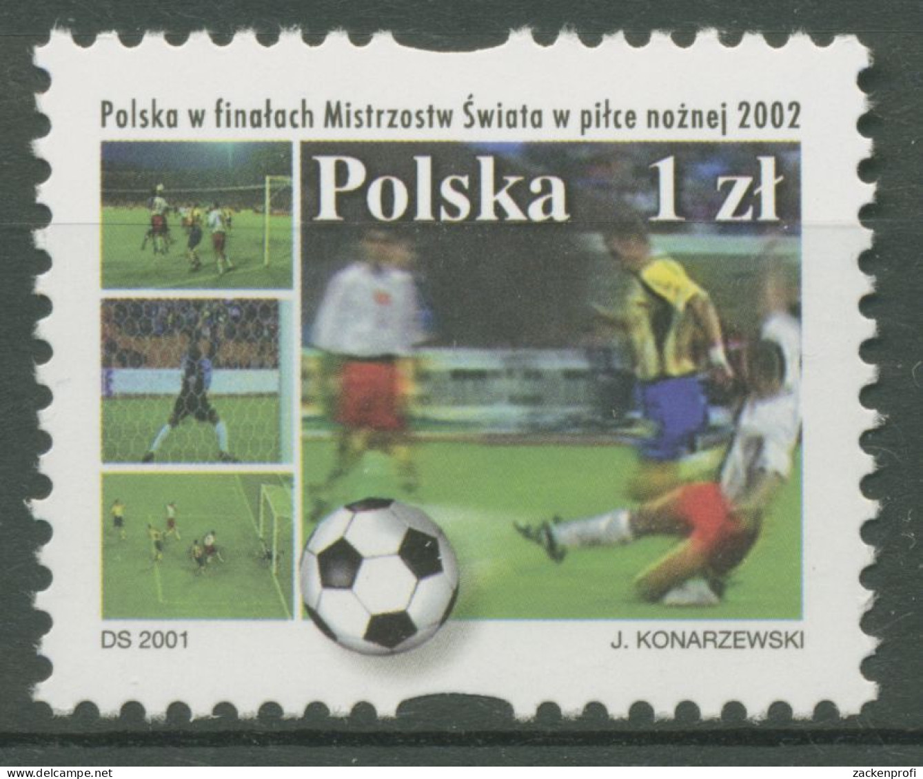 Polen 2001 Fußball-WM 2002 Qualifikation 3924 Postfrisch - Nuevos