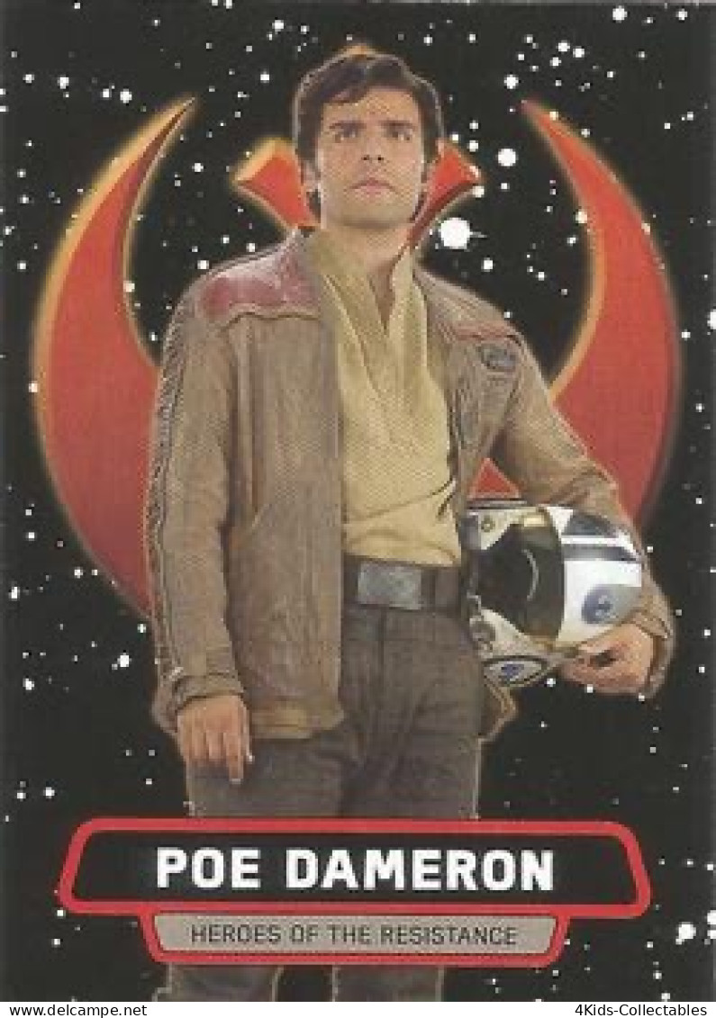 2015 Topps STAR WARS Journey To The Force Awakens "Heroes Of The Resistance" R-3 Poe Dameron - Star Wars