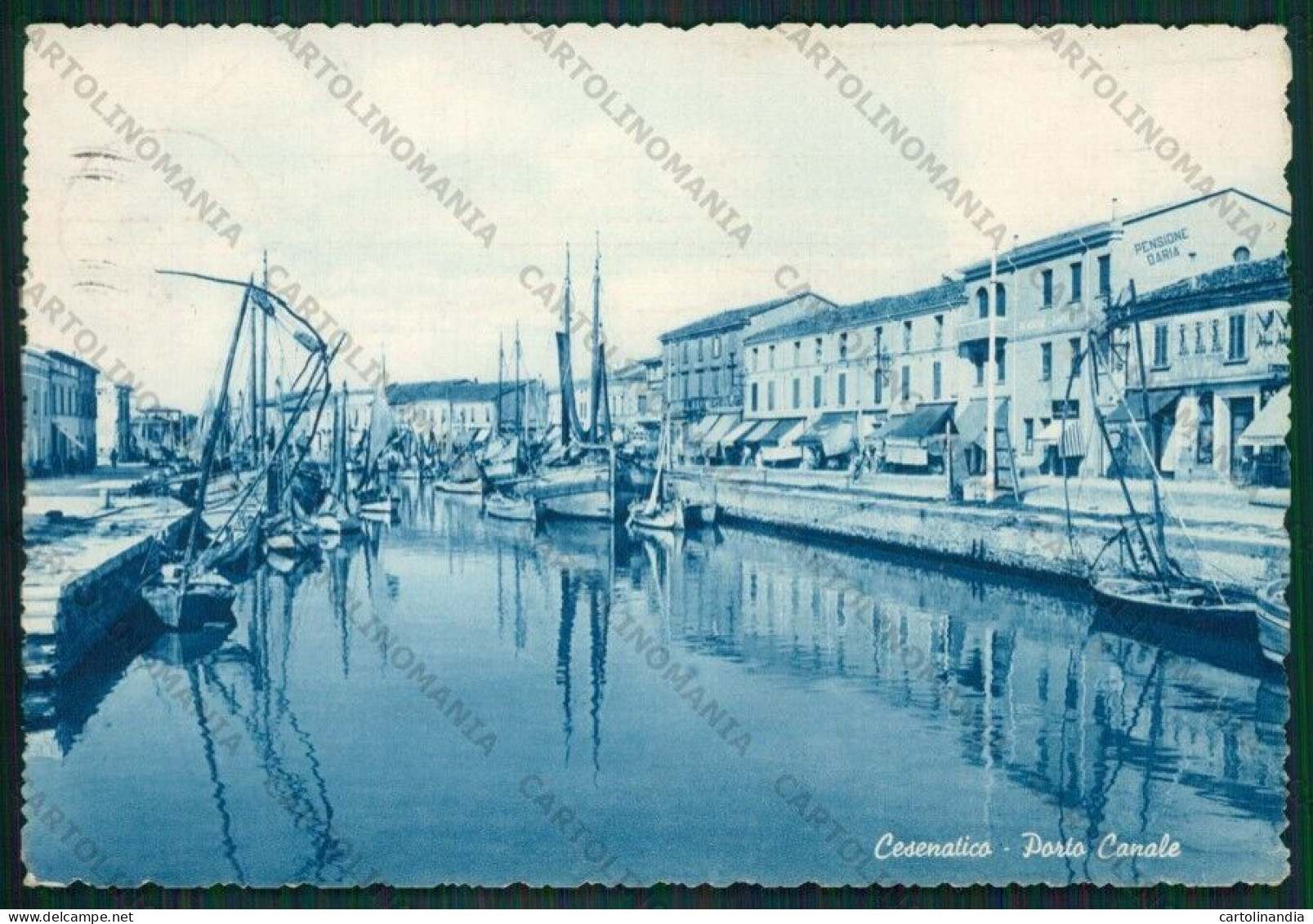 Forlì Cesenatico Porto Canale FG Cartolina KB0978 - Forli