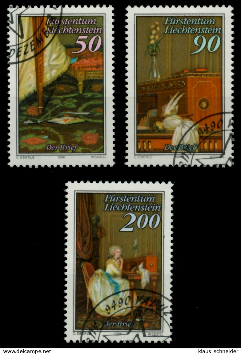 LIECHTENSTEIN 1988 Nr 957-959 Gestempelt SB49E2A - Oblitérés