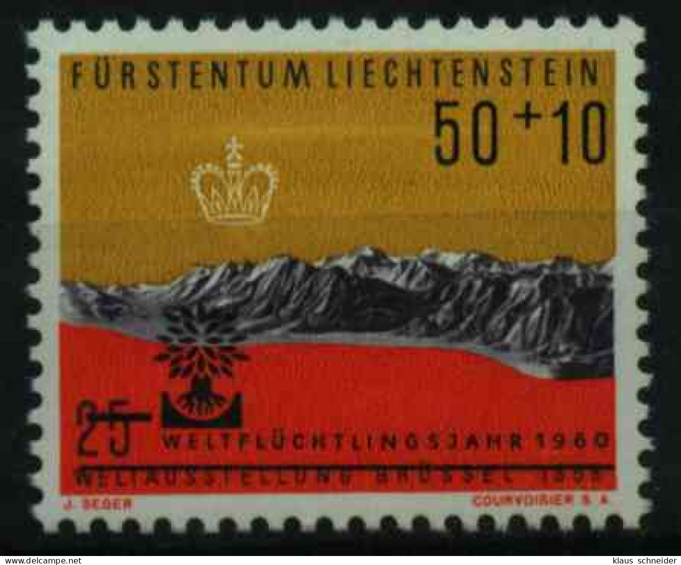 LIECHTENSTEIN 1960 Nr 390 Postfrisch S1E2256 - Neufs