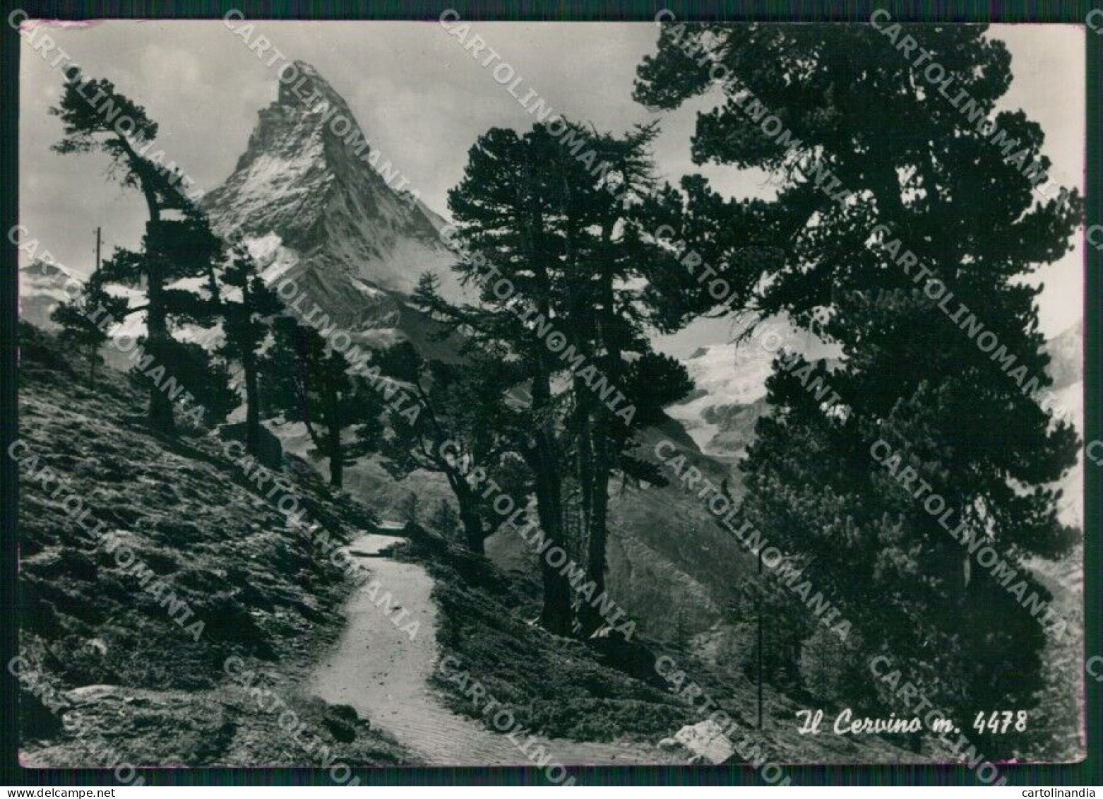 Aosta Valtournenche Cervino PIEGA Foto FG Cartolina KB1776 - Aosta