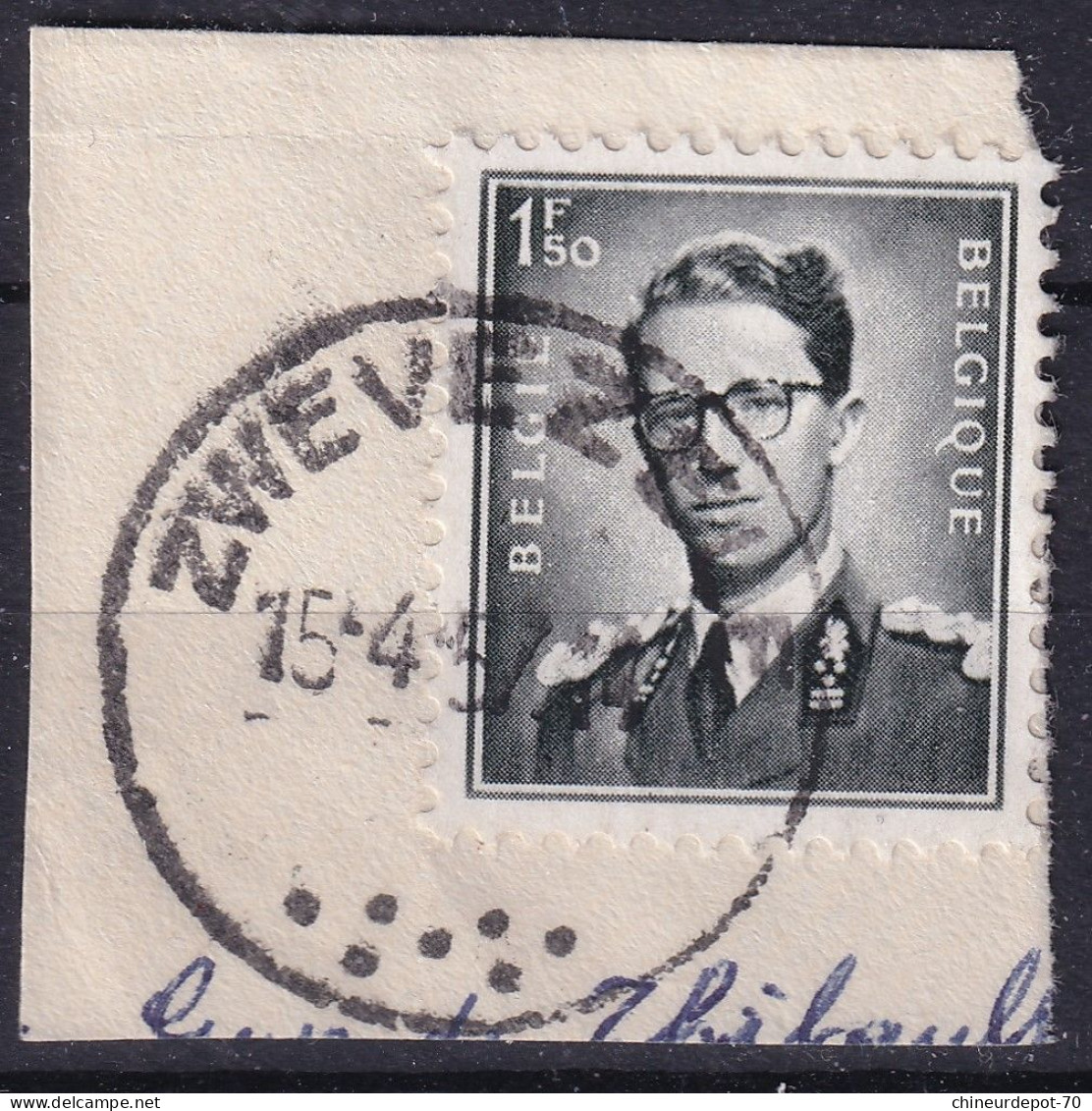 Timbres ROI BAUDOUIN TYPE MARCHAND CACHET Zwevezele - Gebraucht