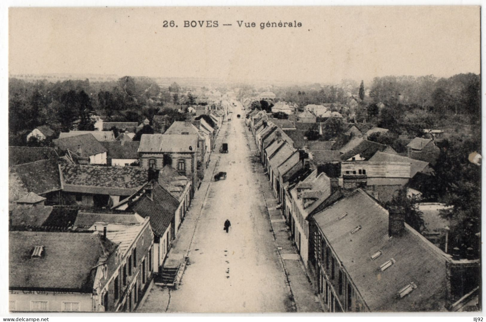 CPA 80 - BOVES (Somme) - 26. Vue Générale - Ed. Caron - TBE - Boves