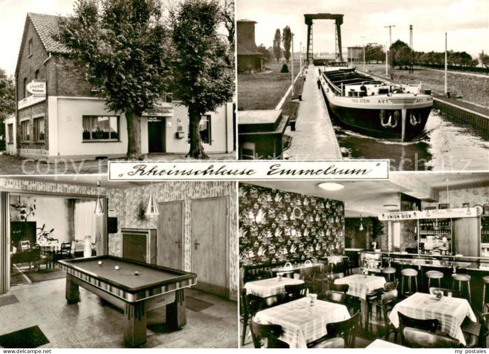 73854846 Emmelsum Gasthaus Wissenberg Ridderskamp Billardzimmer Gastraum Rheinsc - Voerde