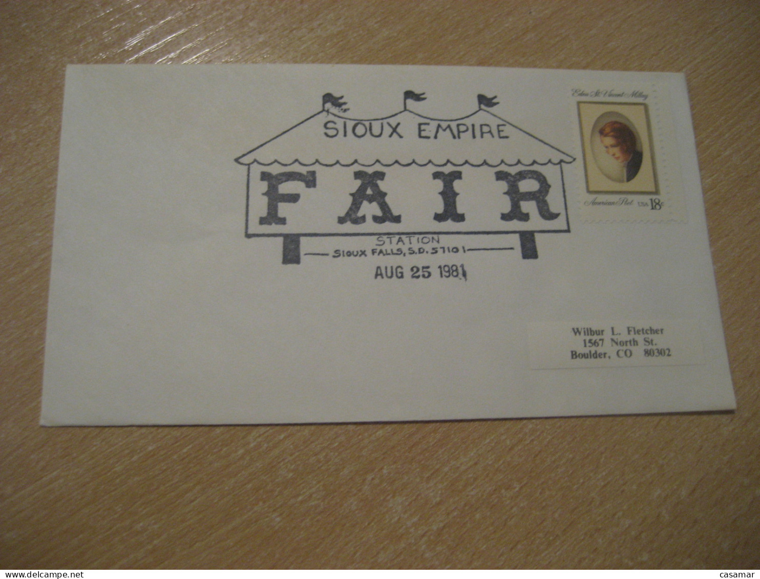 SIOUX FALLS 1981 Sioux Empire Fair American Indians Indian Cancel Cover USA Indigenous Native History - Indianen