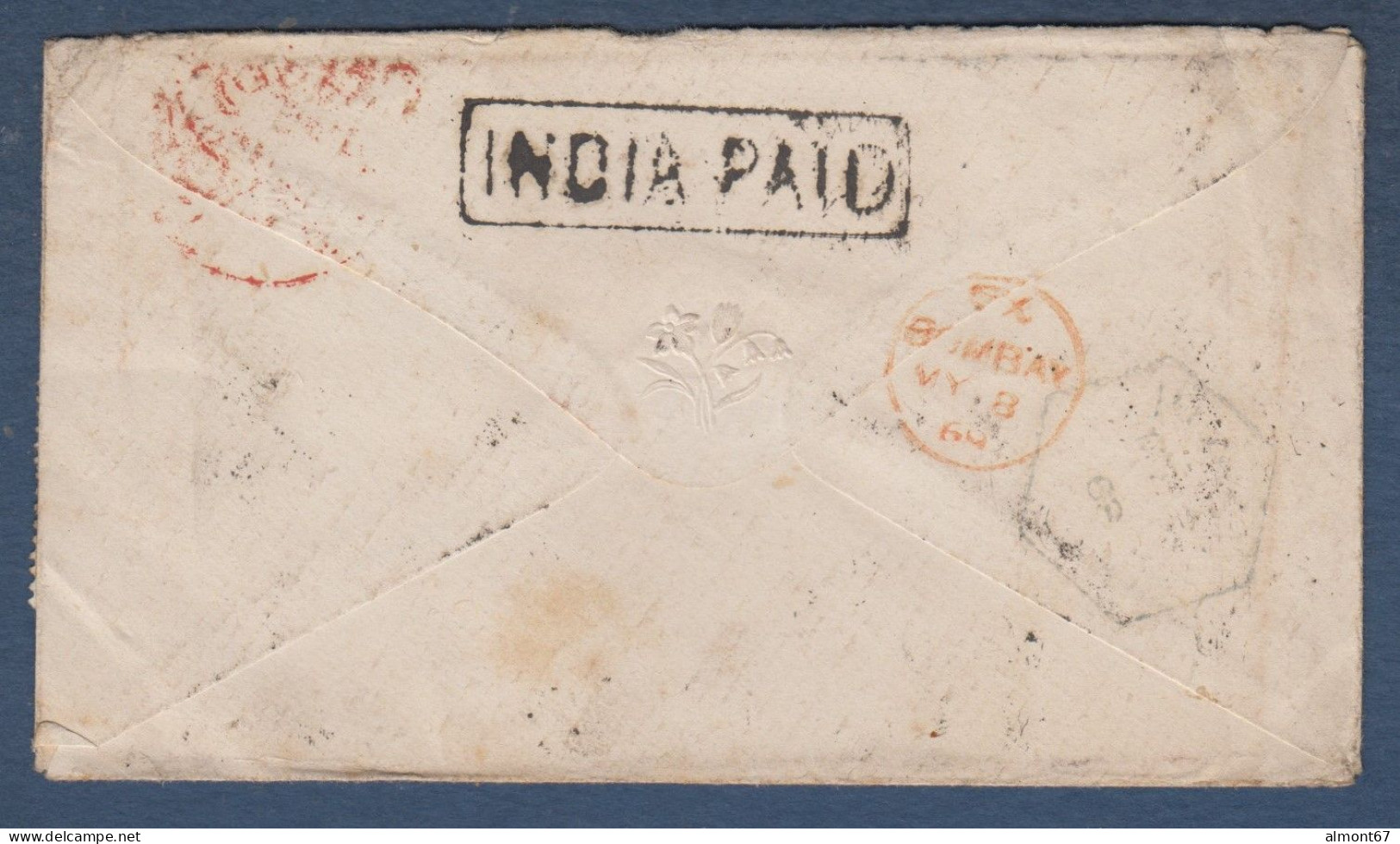 Lettre D' INDE Avec Cachet TRAVELING  BENGAL - 1858-79 Crown Colony