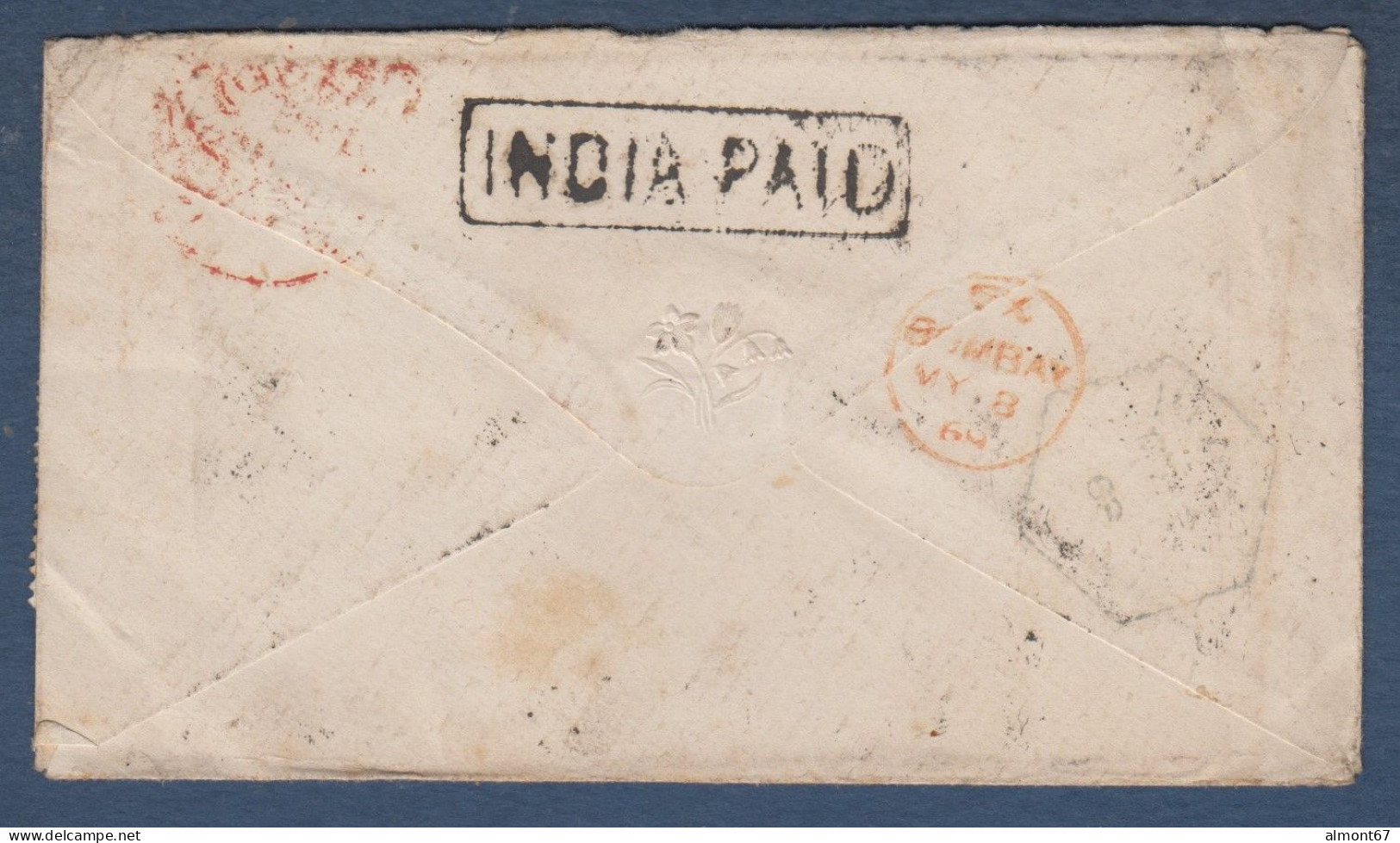 Lettre D' INDE Avec Cachet TRAVELING  BENGAL - 1858-79 Compagnia Delle Indie E Regno Della Regina