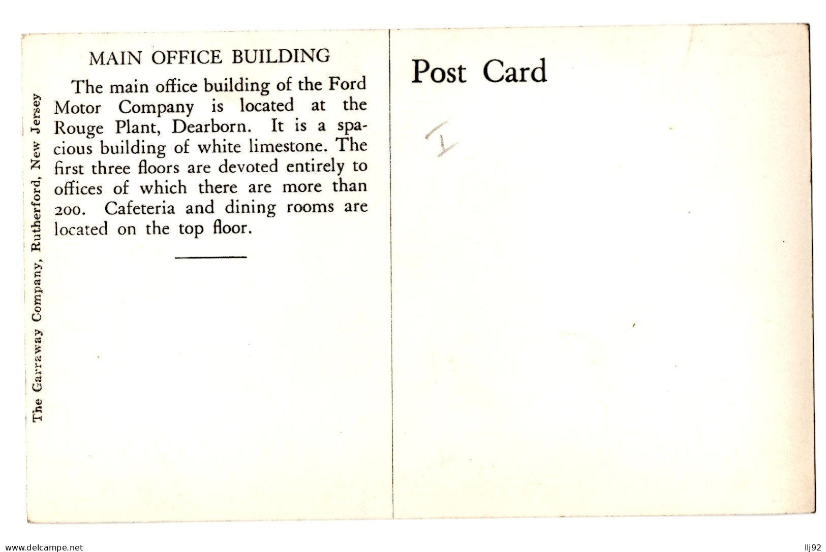 CPSM PF USA. Dearborn - General Offices - Ford Motor Company - Ed. Garraway Company - Dearborn