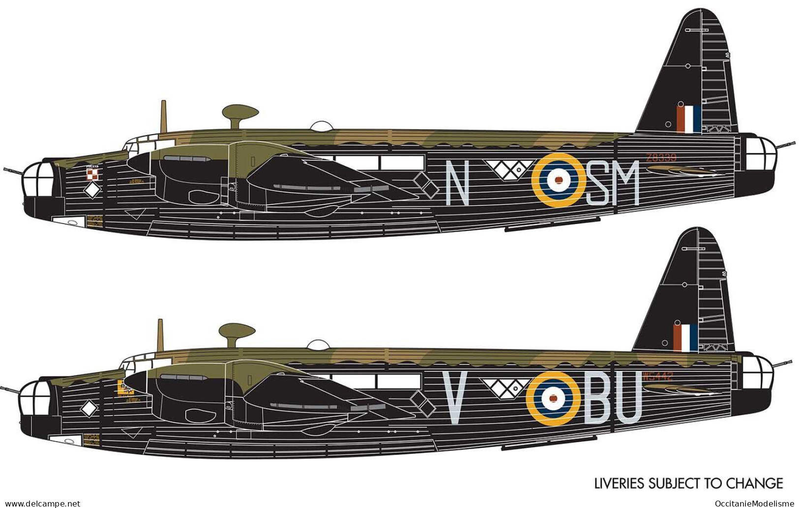 Airfix - VICKERS WELLINGTON MK.II RAF Maquette Kit Plastique Réf. A08021 Neuf NBO 1/72 - Avions