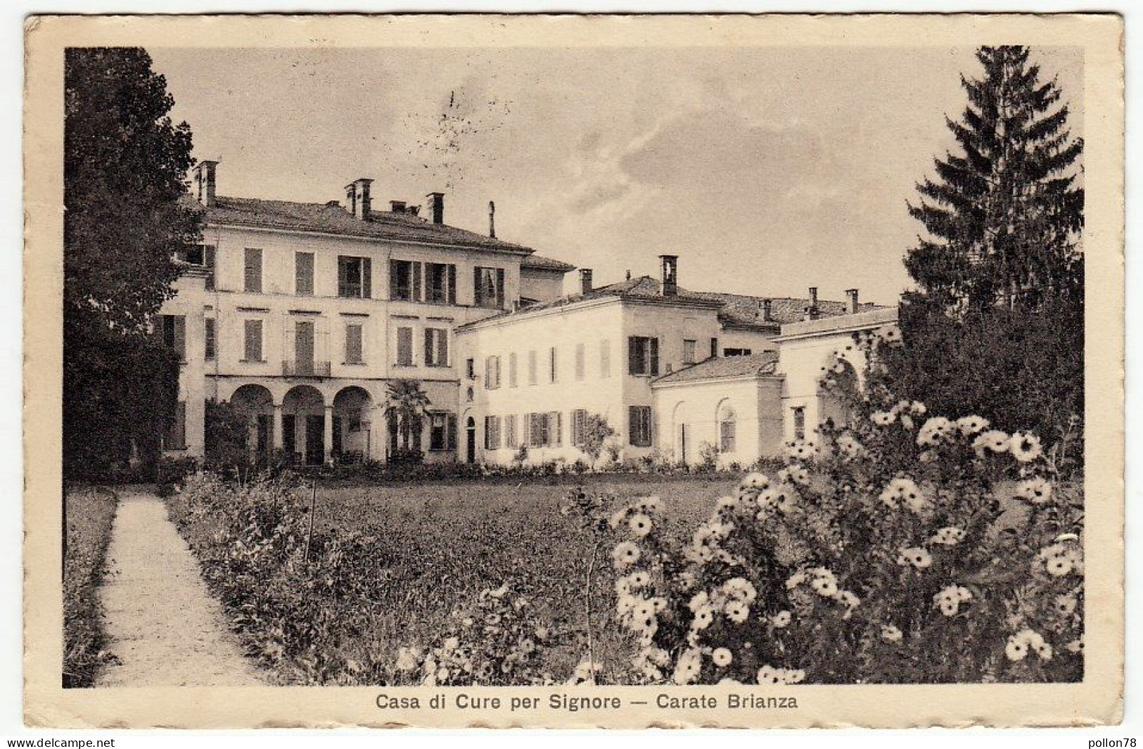 CARATE BRIANZA - CASA DI CURE PER SIGNORE - CARATE BRIANZA - MONZA - 1929 - Vedi Retro - Formato Piccolo - Monza