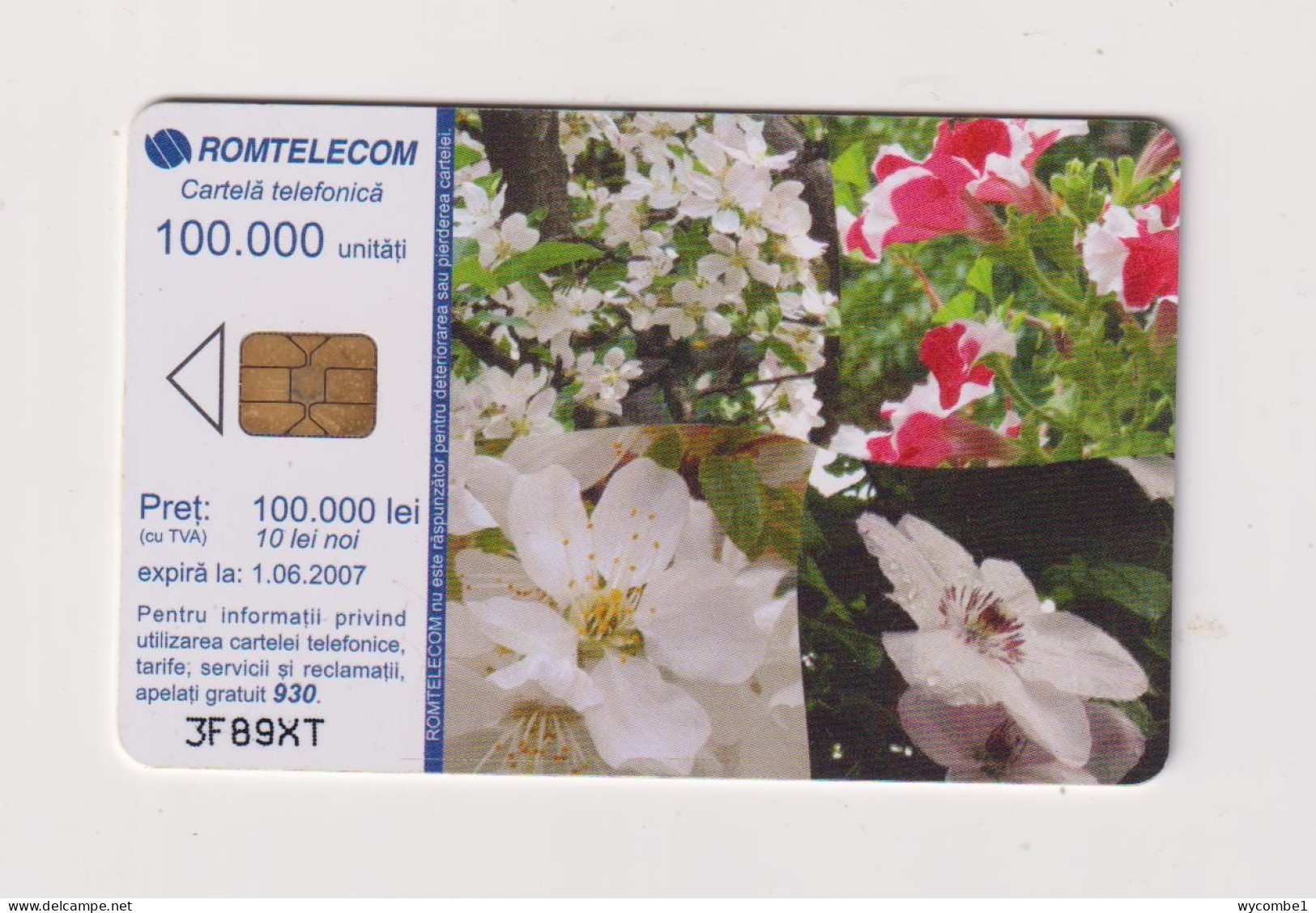 ROMANIA - Wild Flowers Chip  Phonecard - Roumanie