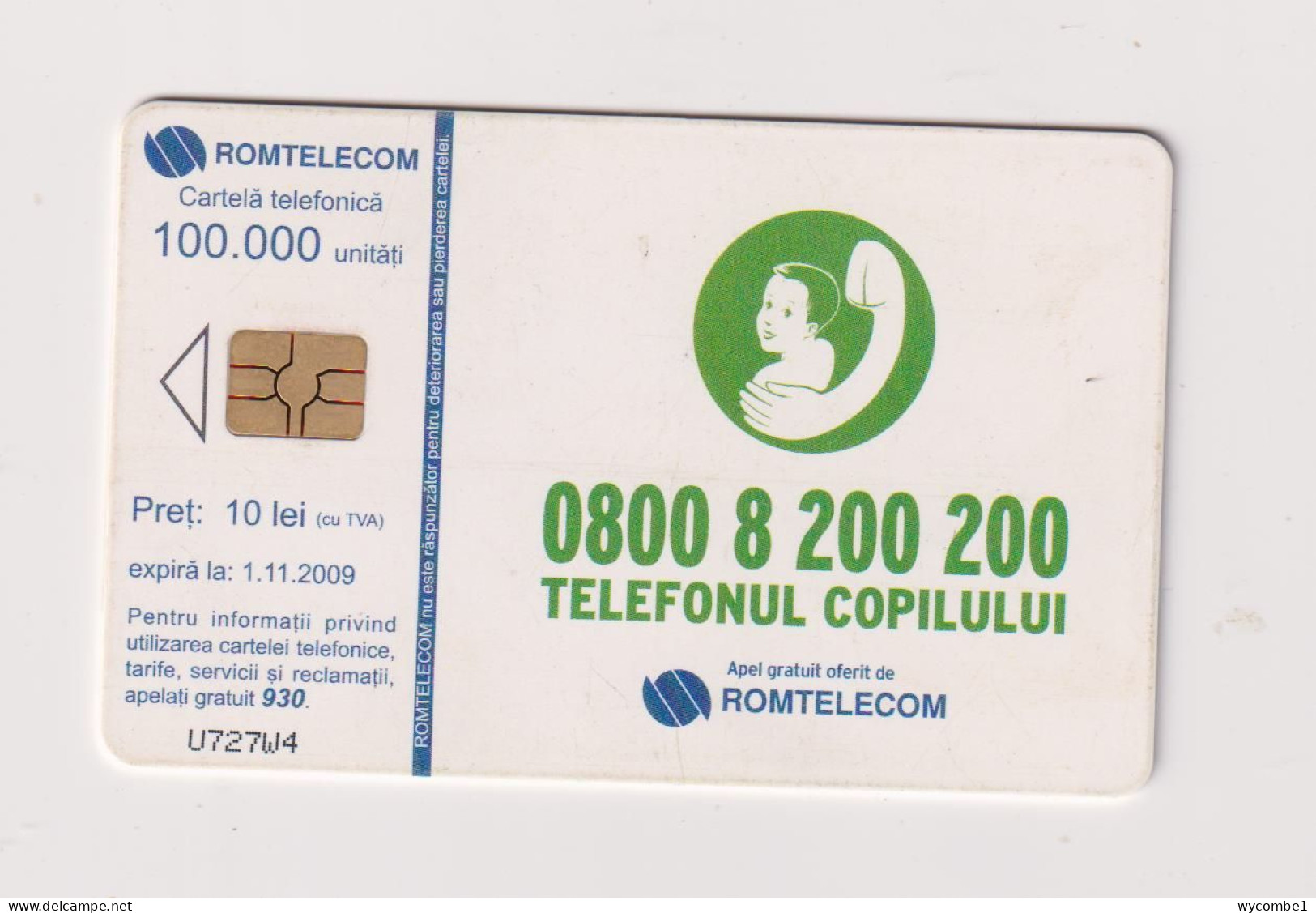 ROMANIA - Child Protection And Christmas Chip  Phonecard - Romania