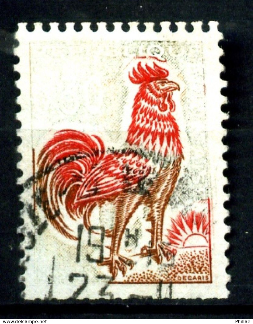 1331A - 30c Coq De Decaris - Variété "sans Le Vert (donc Sans La Valeur)" - Cérès 1331Ck - Oblitéré - TB - Oblitérés