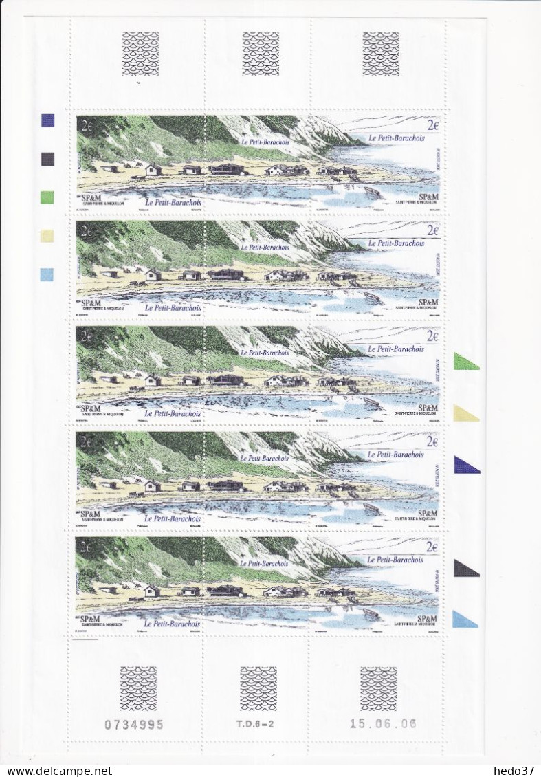 St Pierre et Miquelon ensemble de timbres en feuilles - 50% sous faciale - neufs ** sans charnière - TB