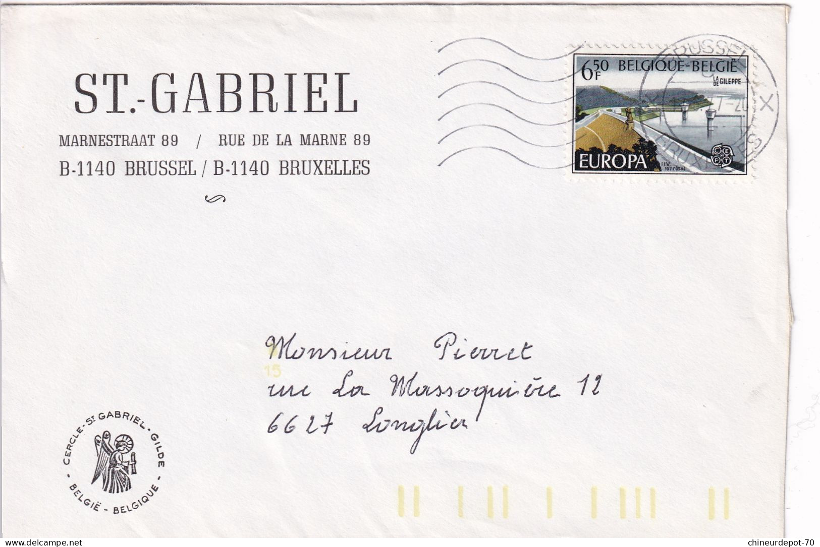 St. Gabriel    Bruxelles Belgique - Briefe