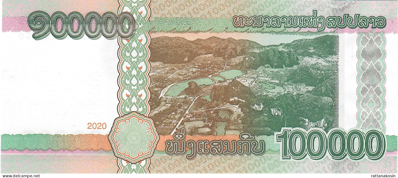 LAOS NLP (= B524) 100000 Or 100.000 KIP 2020 Issued 2022 #AA      UNC. - Laos