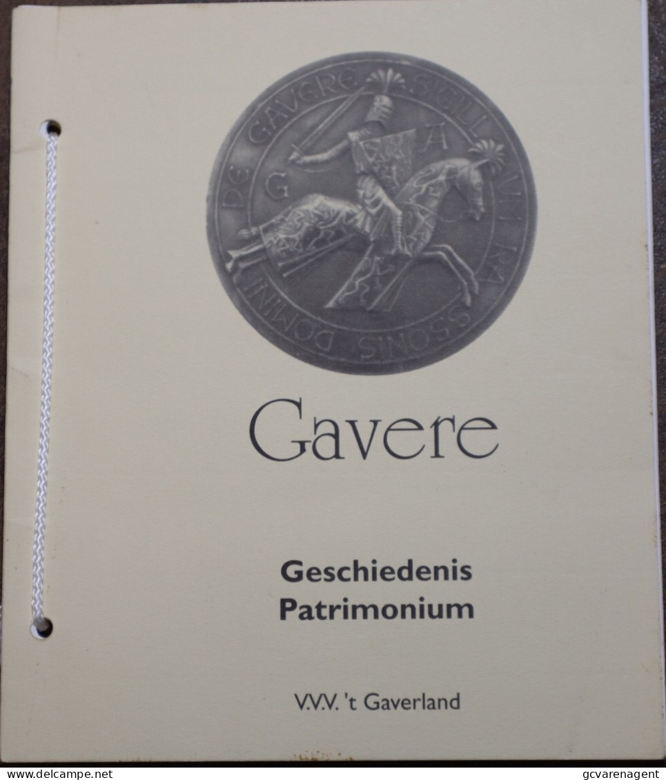 GAVERE  GESCHIEDENIS PARIMONIUM. 1997 - GOEDE STAAT - 71 BLZ - 22 X 18 CM. - Gavere