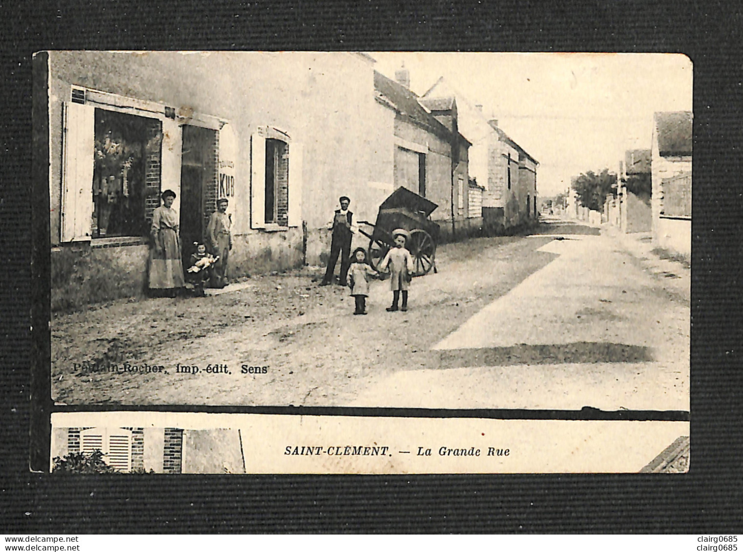 89 - SAINT CLEMENT - La Grande Rue - Avec Défaut D'impression - RARE - Unique - Saint Clement