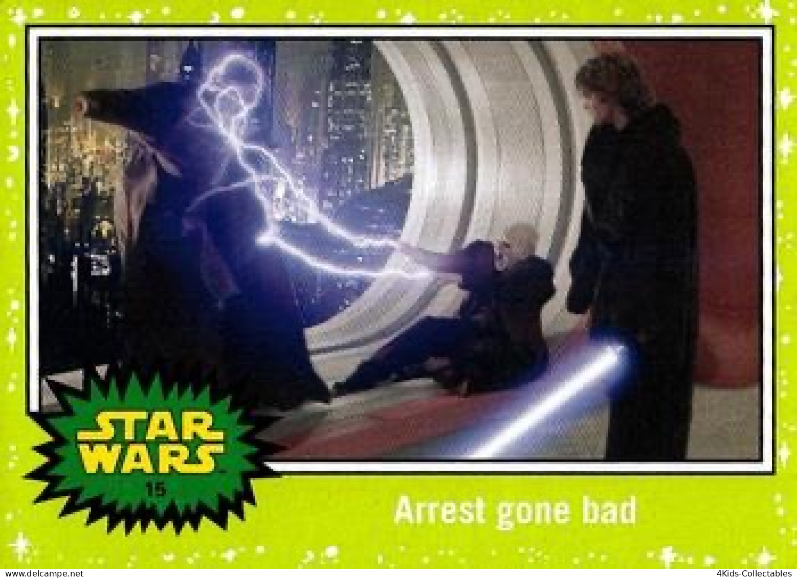 2015 Topps STAR WARS Journey To The Force Awakens "Jabba SLIME GREEN Starfield" Parallel #15 - Star Wars