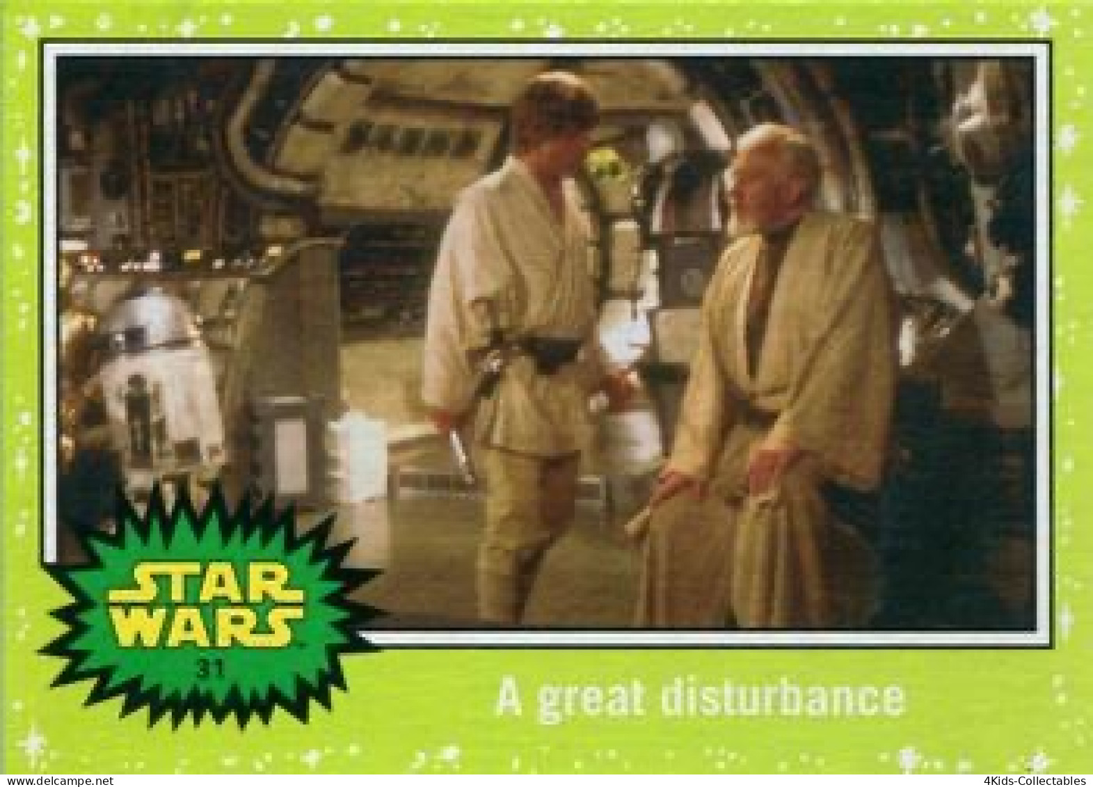 2015 Topps STAR WARS Journey To The Force Awakens "Jabba SLIME GREEN Starfield" Parallel #31 - Star Wars