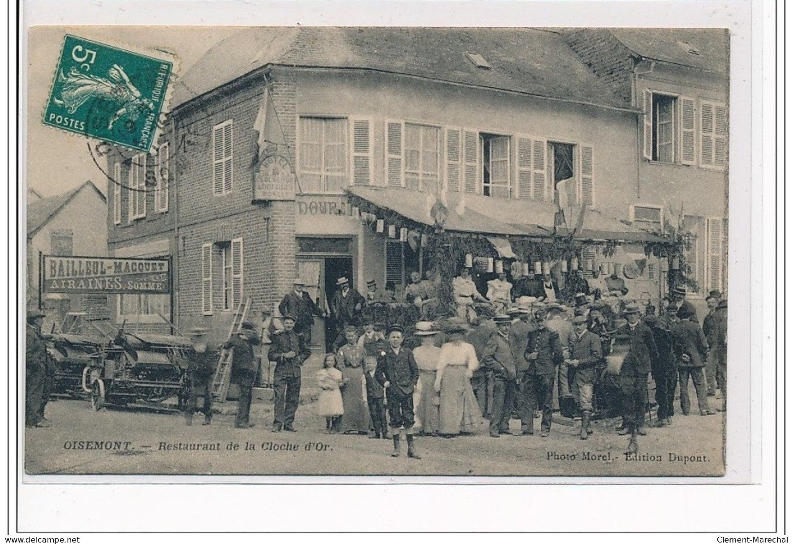 OISEMONT  : Restaurant De La Cloche D'Or - Très Bon état - Oisemont