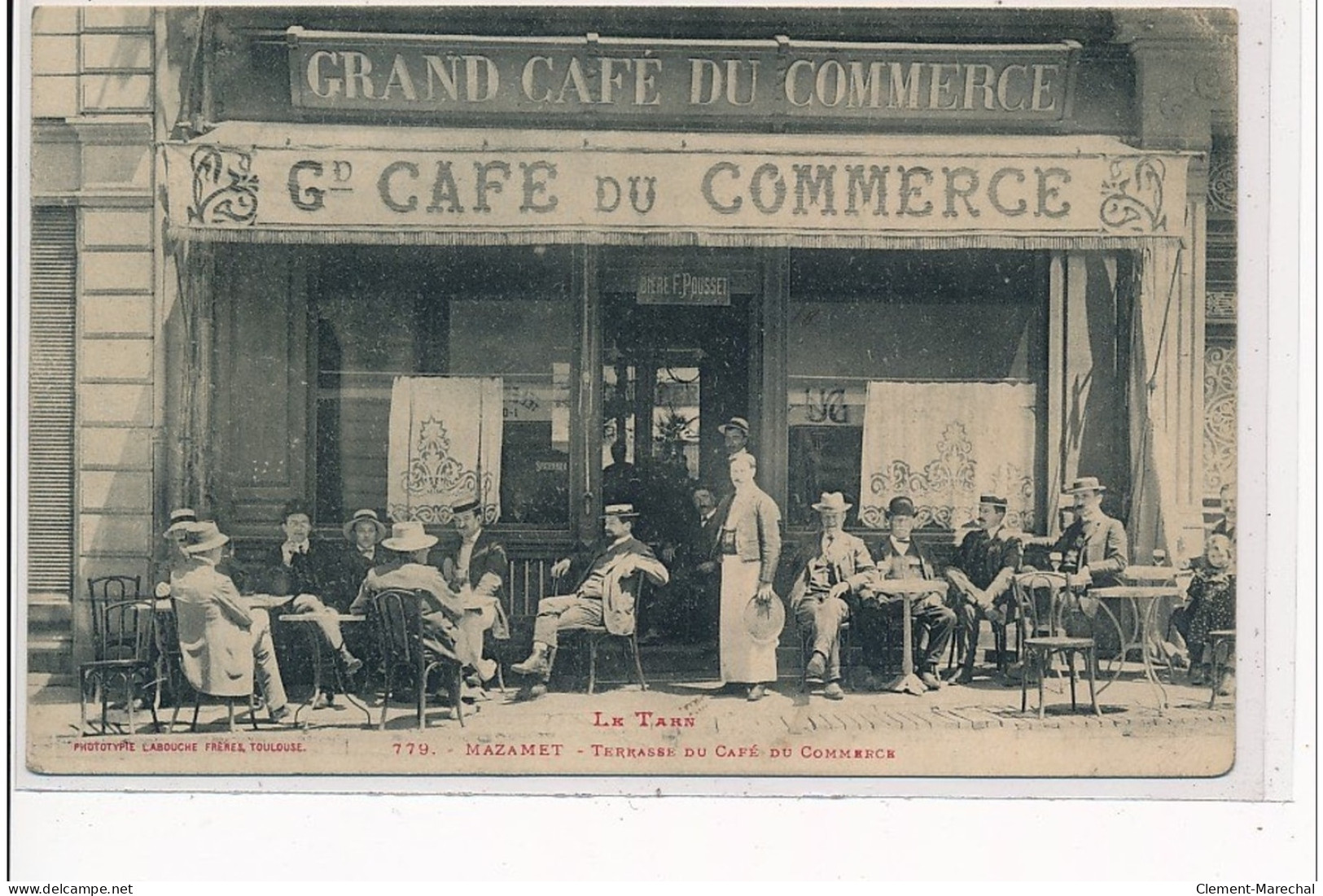 MAZAMET - Terrasse Du Café Du Commerce - état - Mazamet