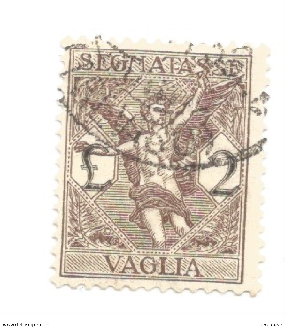 (REGNO D'ITALIA) 1924, SEGNATASSE PER VAGLIA, SOGGETTI ALLEGORICI - Serie Di 6 Francobolli Usati - Taxe