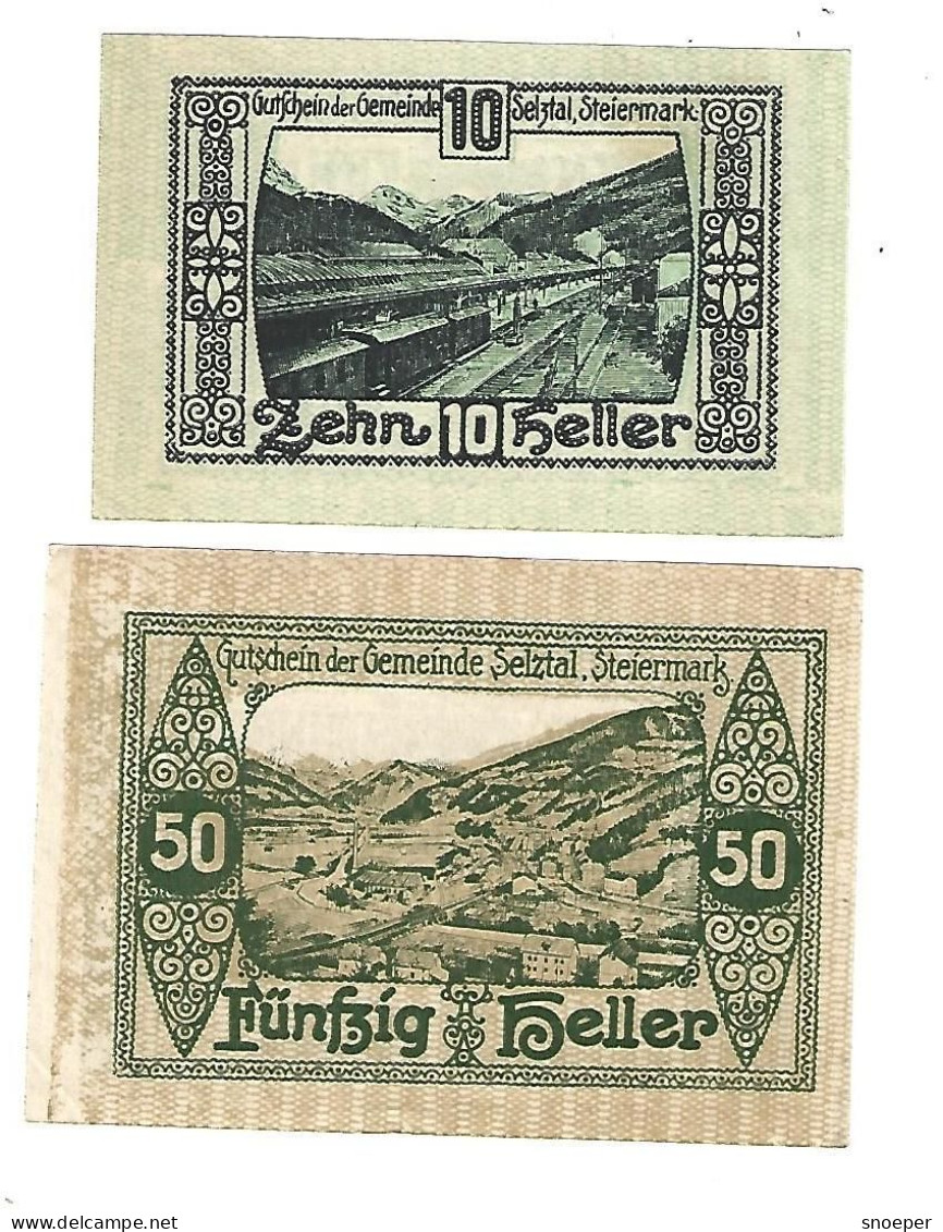 **notgeld   Austria Selztal  Serie Compleet 991b  Cat Val 2 Euro - Austria