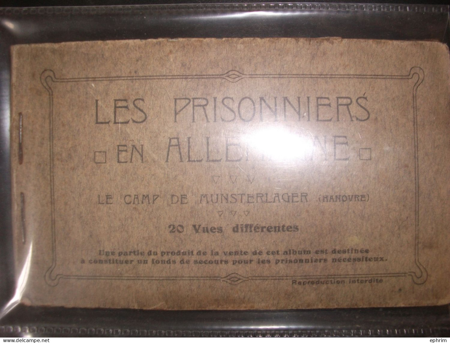 La Camp De Munsterlager Prisonniers De Guerre En Allemagne Carnet Complet 20 Cartes Postales Lager Pow Gefangenenlager - Munster
