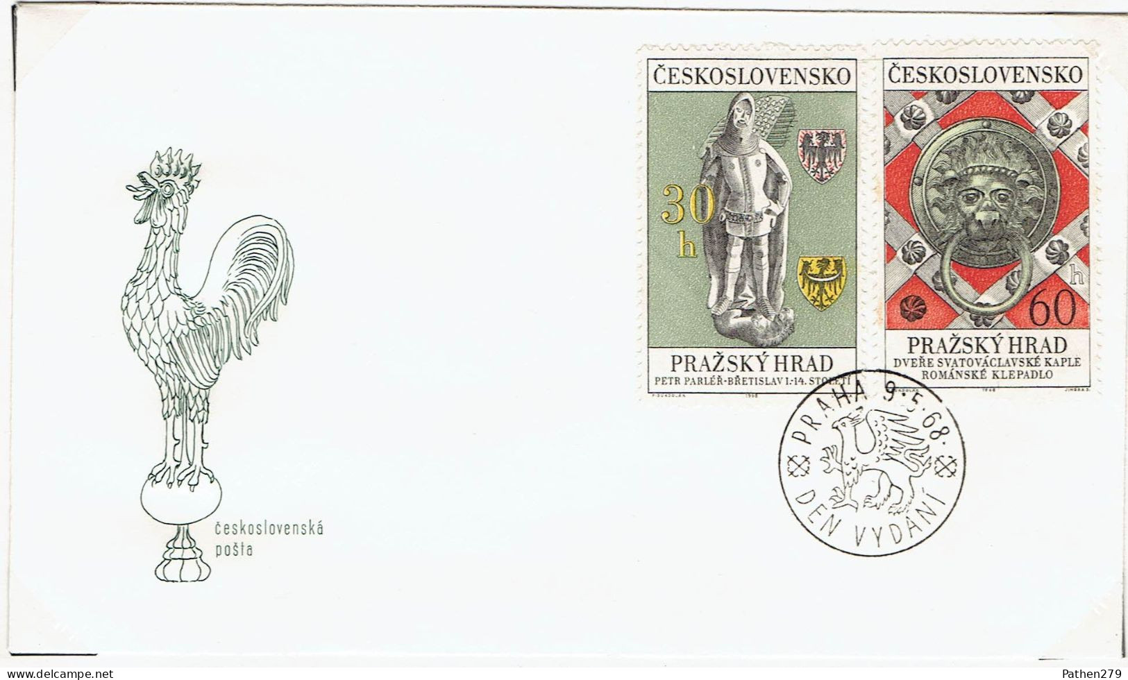 Enveloppe 1er Jour FDC Château De Prague Détails 09/05/1968 - FDC