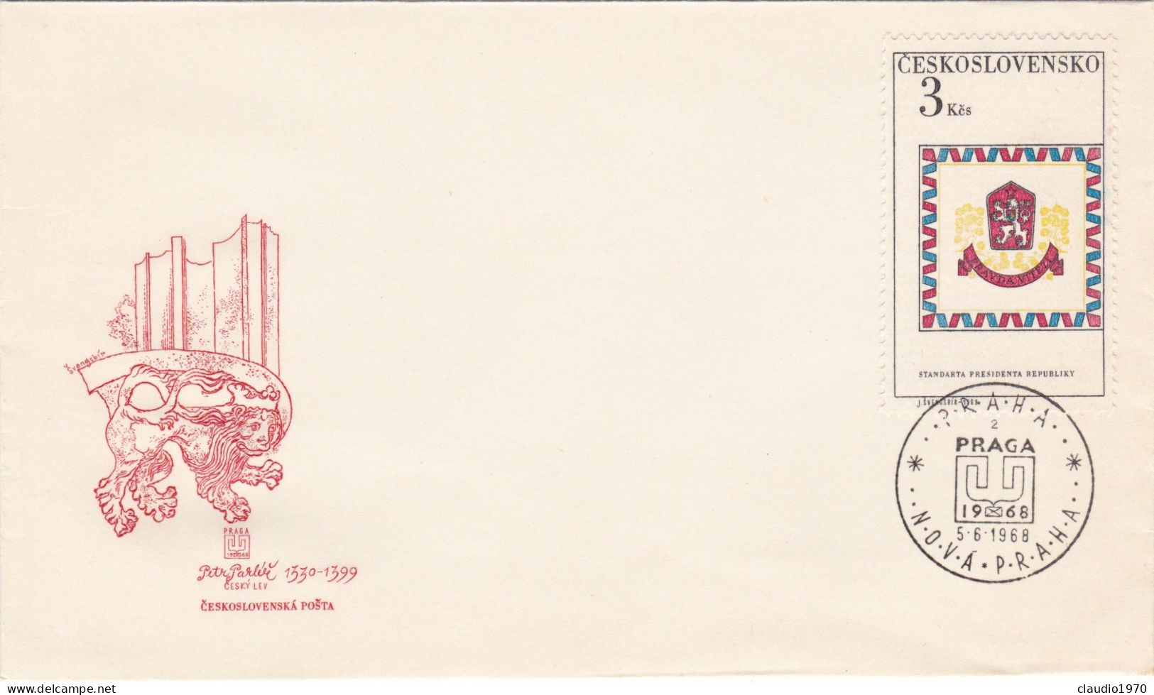 CECOSLOVACCHIA - BUSTA FDC - 1968 - FDC