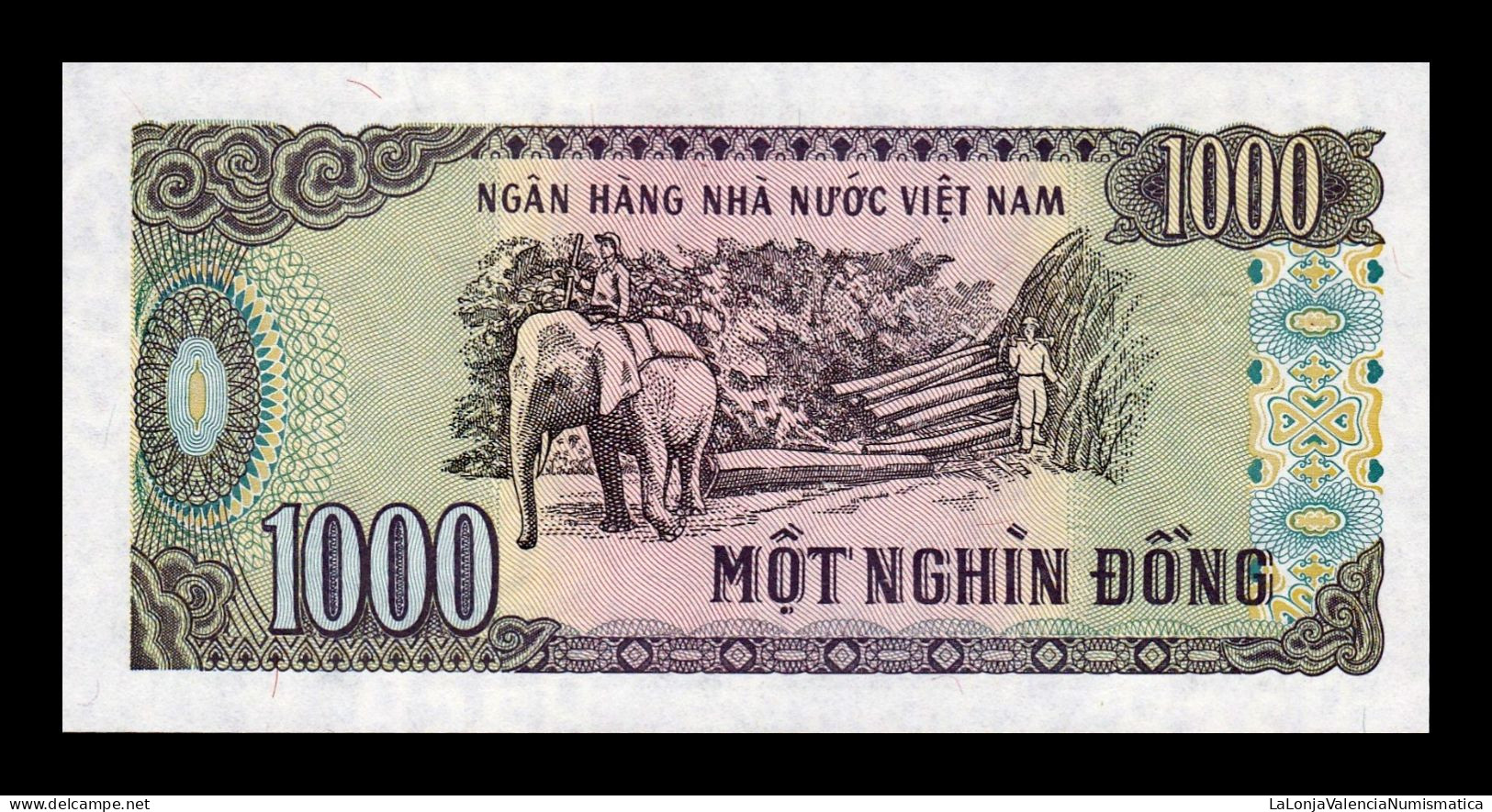 Vietnam Brick 1000 Banknotes 1000 Dong 1988 Pick 106a Small Serial Sc Unc - Vietnam