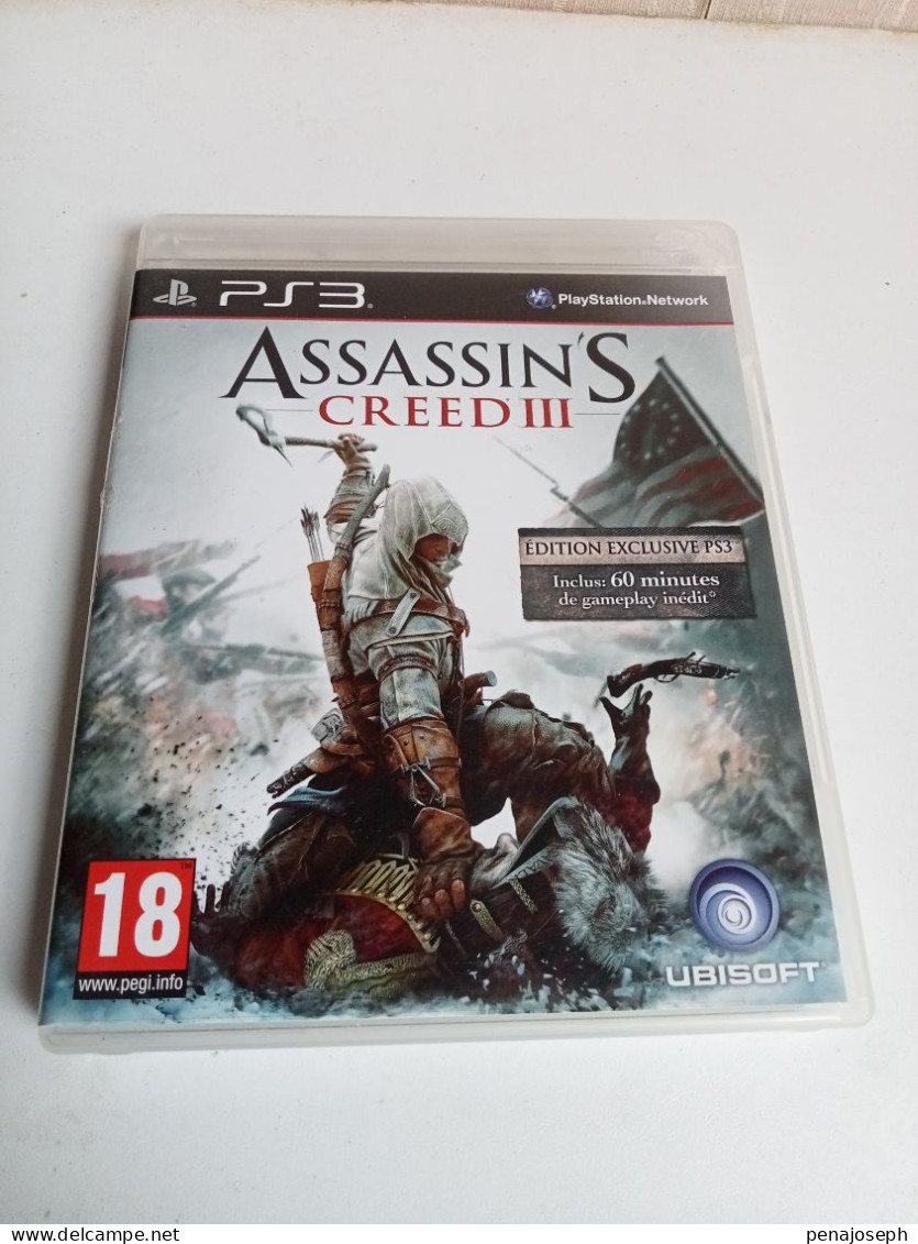 Assassin's CREED III Avec Notice Sur Ps3 Edition Exclusive Trés Bon état - Autres & Non Classés