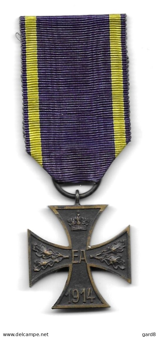 Croix Du Mérite Militaire De 2ème Classe Du Brunswick - Bronze  - WWI - Germany