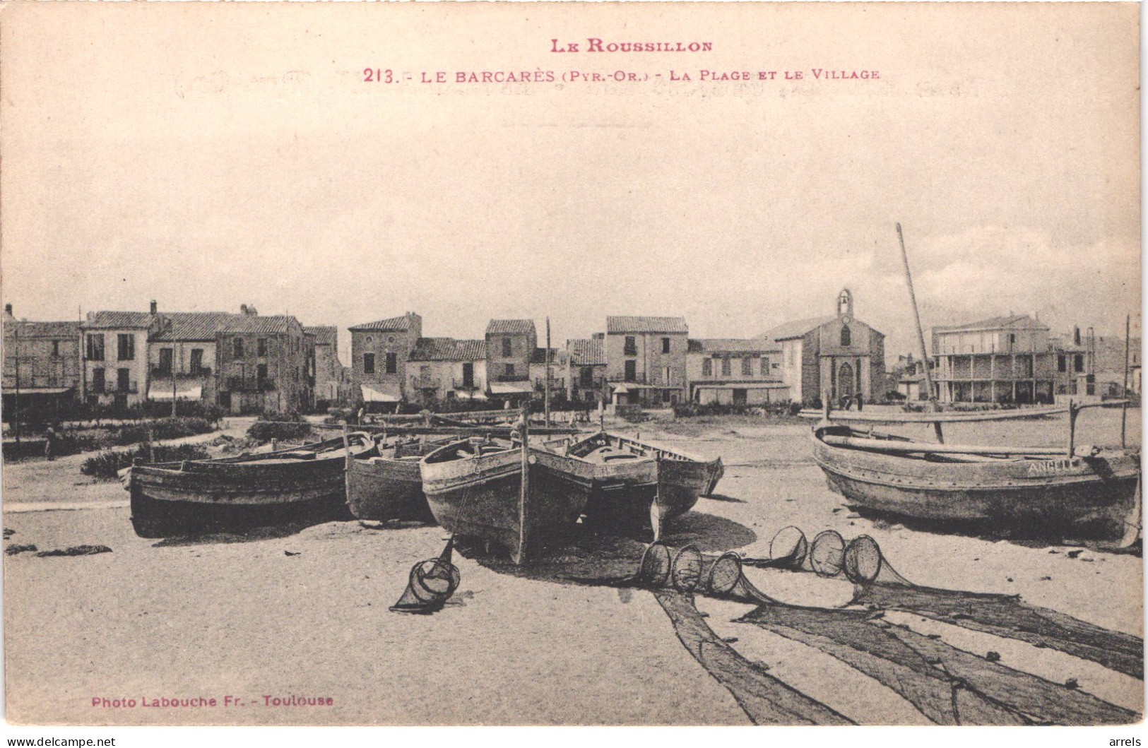 FR66 LE BARCARES - Labouche 431 - Les Cafés Devant La Plage - épicerie Centrale - Animée - Belle - Port Barcares