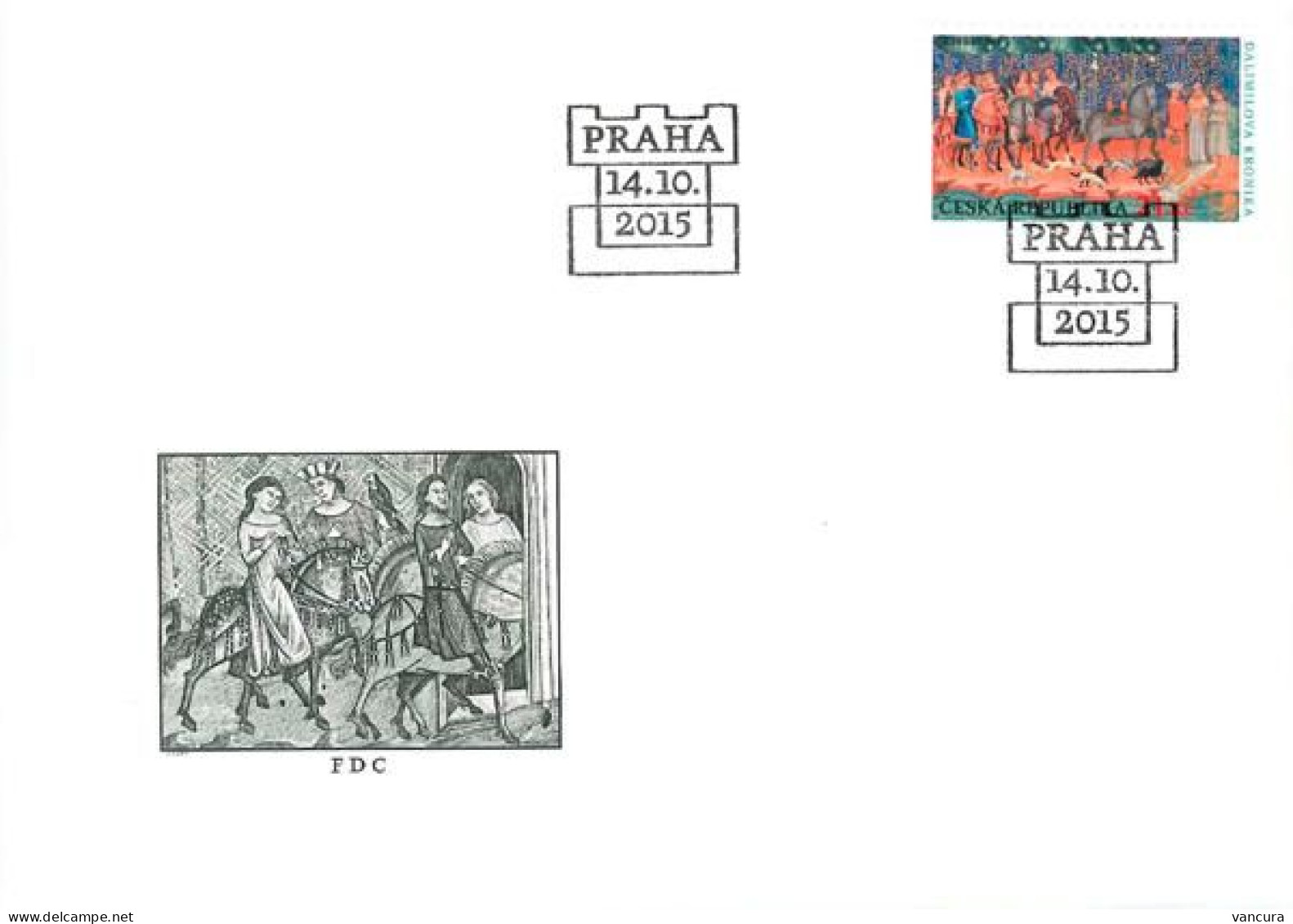 FDC 864 Czech Republic Dalimil's Chronicle 2015 - FDC