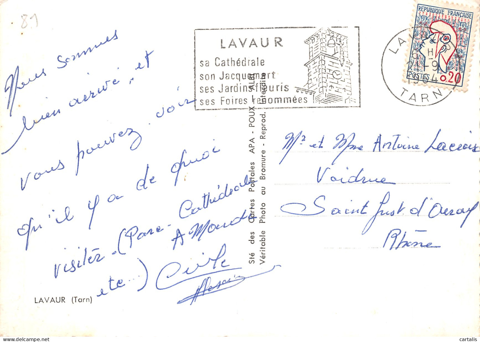 81-LAVAUR-N° 4411-D/0059 - Lavaur