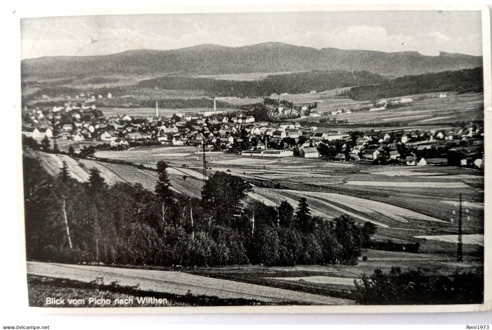 Tautewalde über Neukirch, Picho-Baude, Blick Vom Picho Nach Wilthen, 1940 - Neukirch (Lausitz)