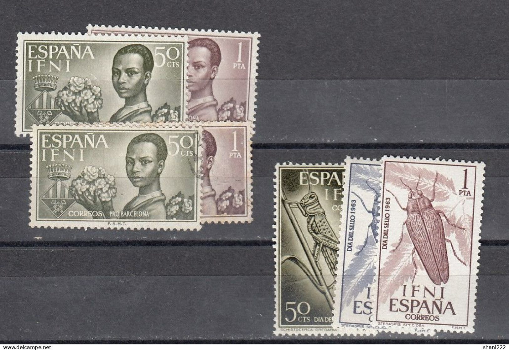 Ifni - 1963/4 - Pro Barcelona , MNH And Used (e-835) - Ifni