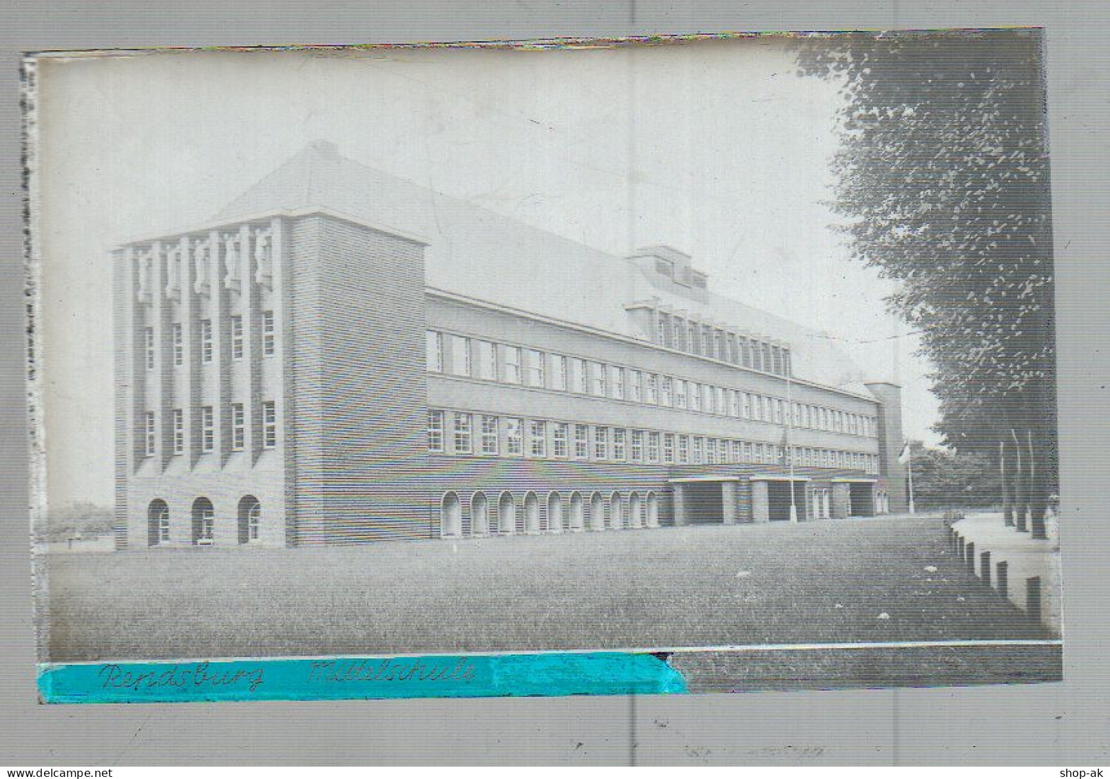 Neg1643/ Rendsburg Mittelschule Altes Negativ 1940/50  - Rendsburg