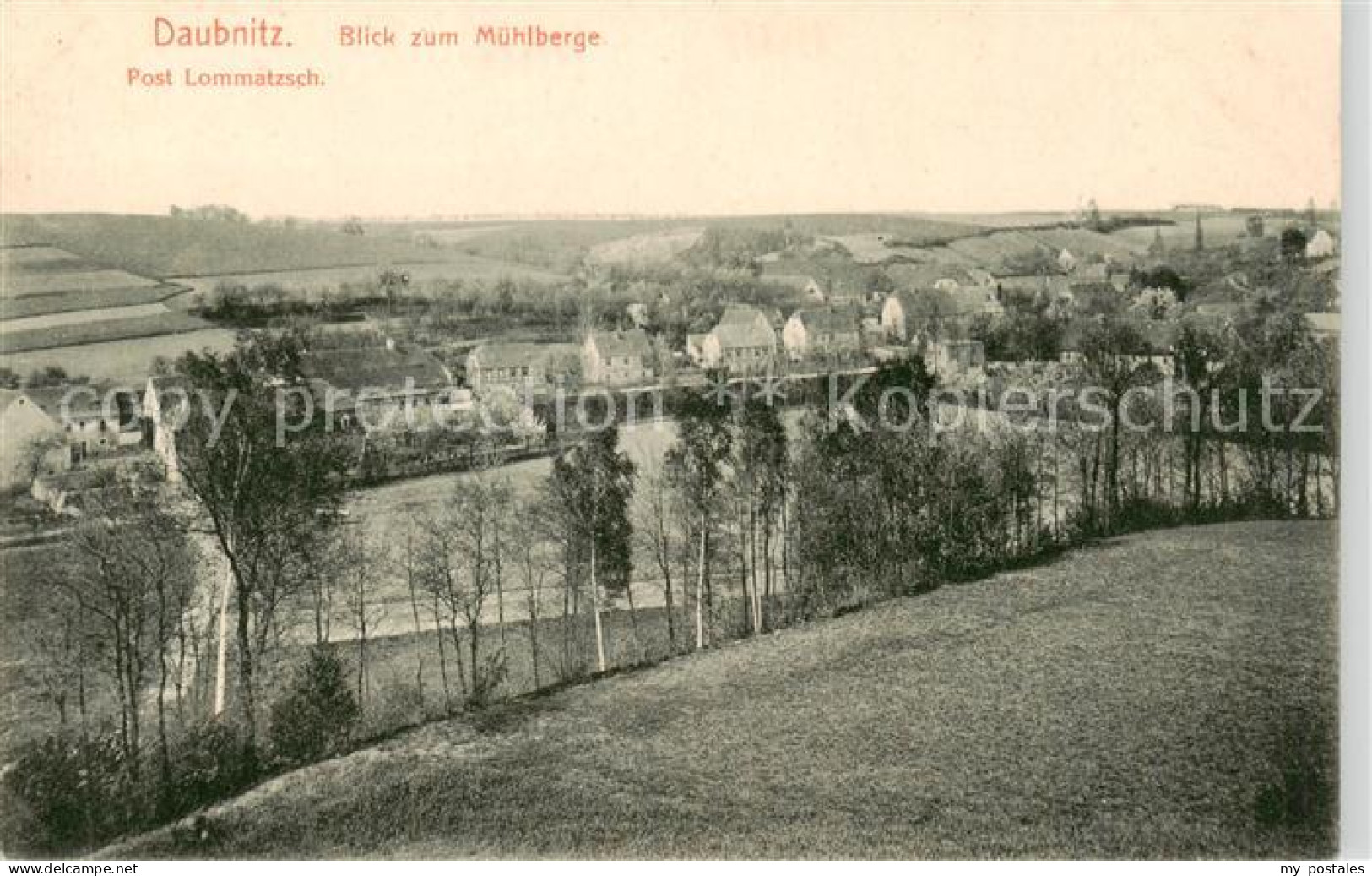 73850982 Daubnitz Lommatzsch Blick Zum Muehlenberge  - Lommatzsch