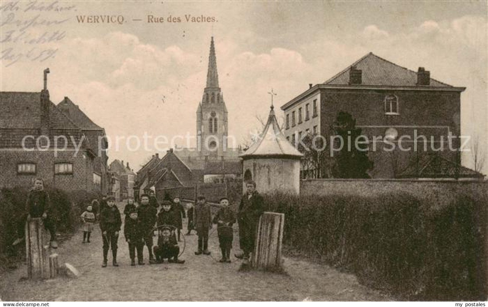 73849943 Wervicq Wervik West-Vlaanderen Belgie Rue Des Vaches Eglise  - Wervik