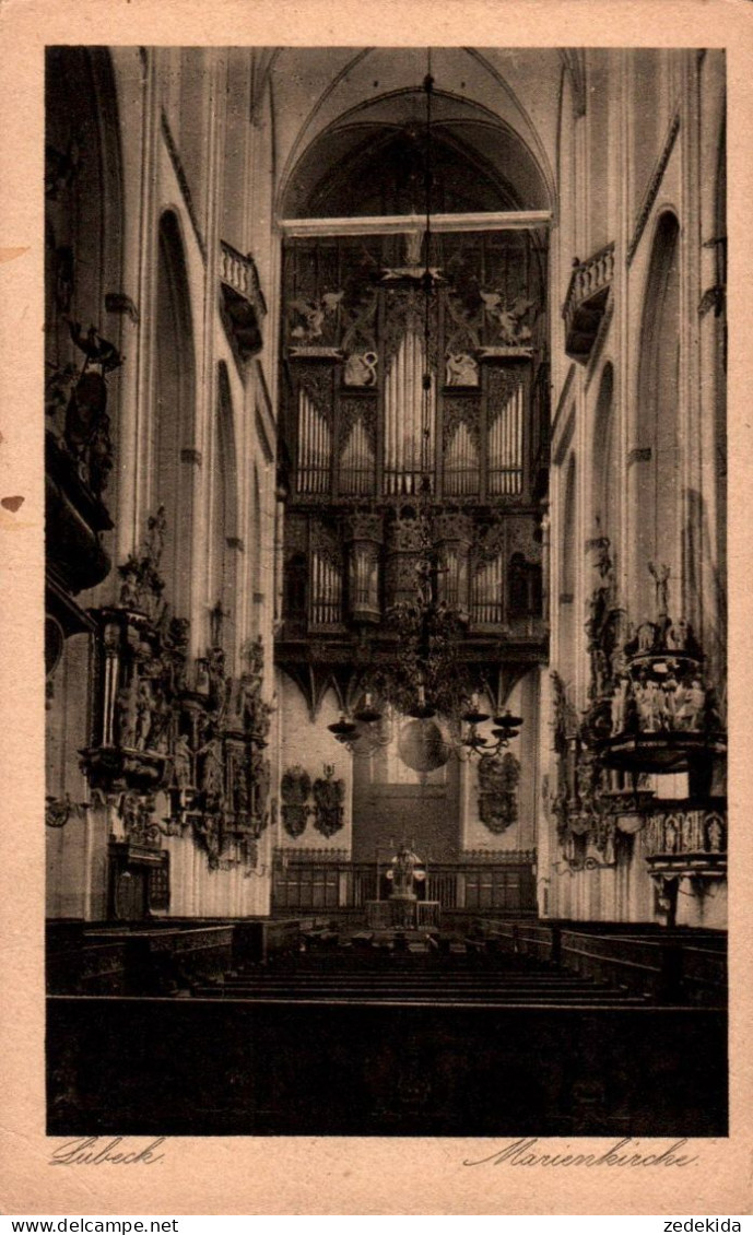 H1671 - Lübeck Marienkirche - Orgel Organ - Kunstverlag Jens - Kirchen U. Kathedralen