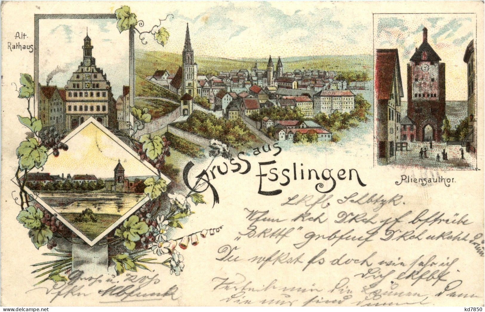 Gruss Aus Esslingen - Litho - Esslingen