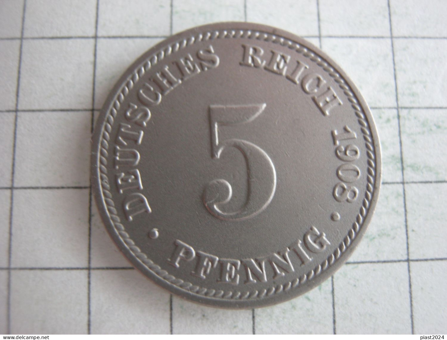 Germany 5 Pfennig 1908 D - 5 Pfennig