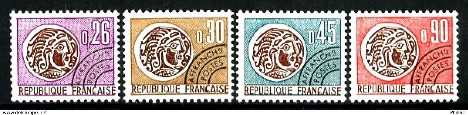 Préos  130/133 - Monnaie Gauloise - Complet 4 Valeurs - Neufs N** - TB - 1964-1988