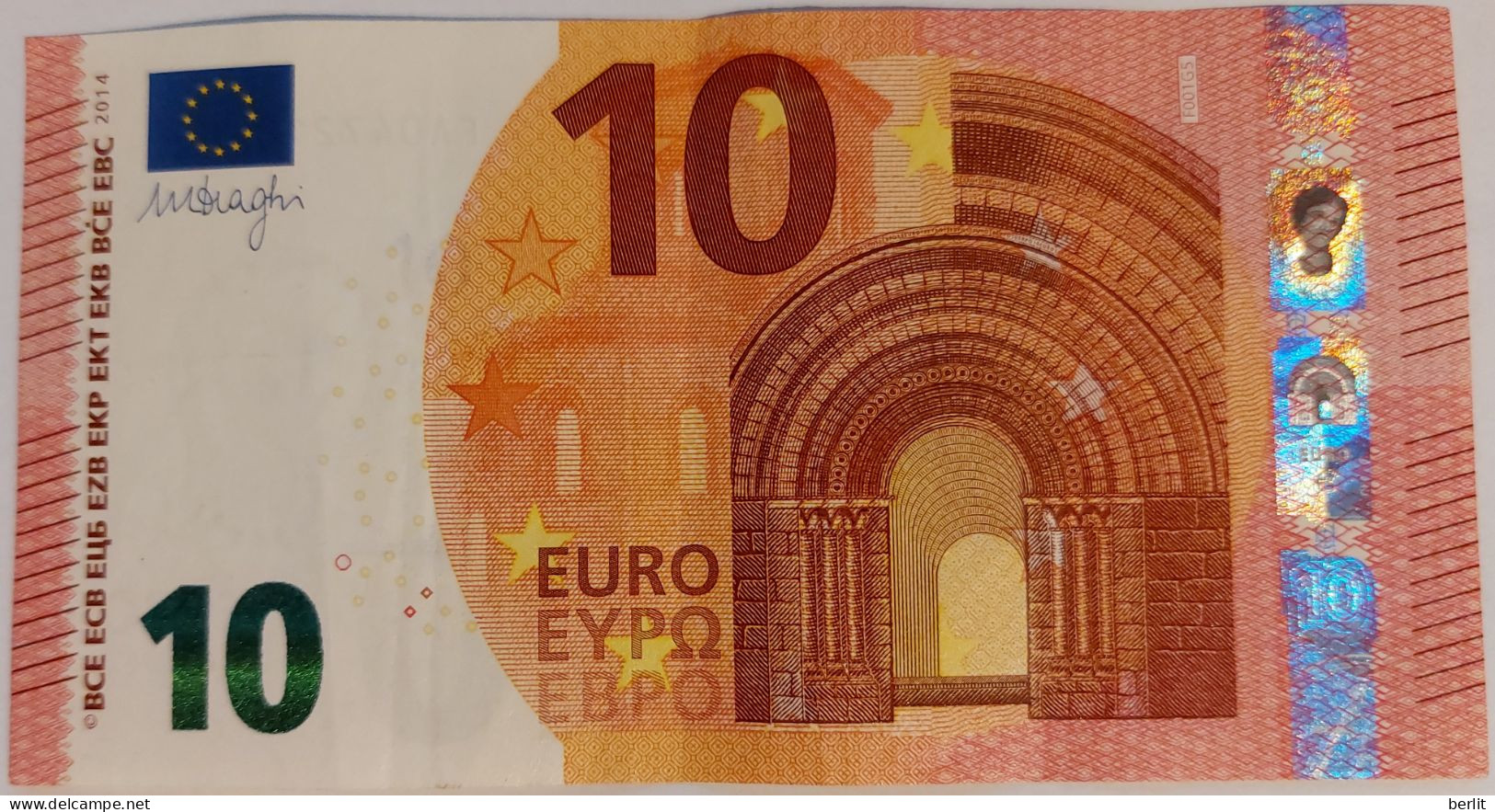 10 EURO 2014 DRAGHI F001G5 - 10 Euro